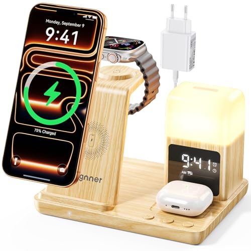 Chargeur Induction 3 en 1 Multi-Appareil pour iPhone 16 15 et AirPods