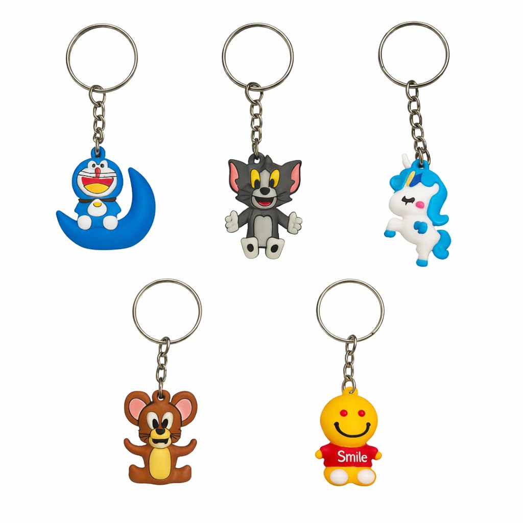 Cute Cartoon Keychains Set for Kids Bags, Backpacks, Pencil Cases, Party Favors and Gifts-image-38