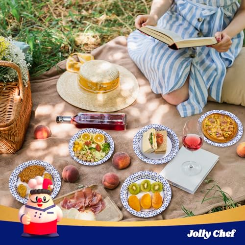 Image of JOLLY CHEF 10 inch Disposable Paper Plates 500 Count