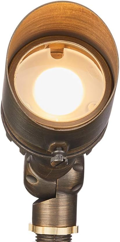 Tор Brаndѕ VOLT Infiniti G4 Integrated LED (350 Lumens) Cast Brass Outdoor Spotlight, Bronze