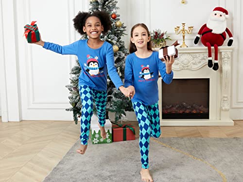 Family Matching Christmas Pajamas For Women/Teen Girls Penguin Argyle Pj Sets Size M #TOP3