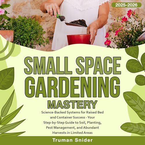 Page de couverture de Small Space Gardening Mastery