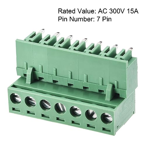Conector de tornillo PCB 7-pin 5.08mm de ángulo recto para placas de circuito 4
