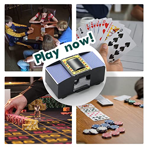 Nolie Automatic Card Shuffler Of Playing Card, Uno, Texas Hold'em, Poker, Home Card Games, Blackjack, Battery Operated Electric Poker Shuffling Machine #TOP3