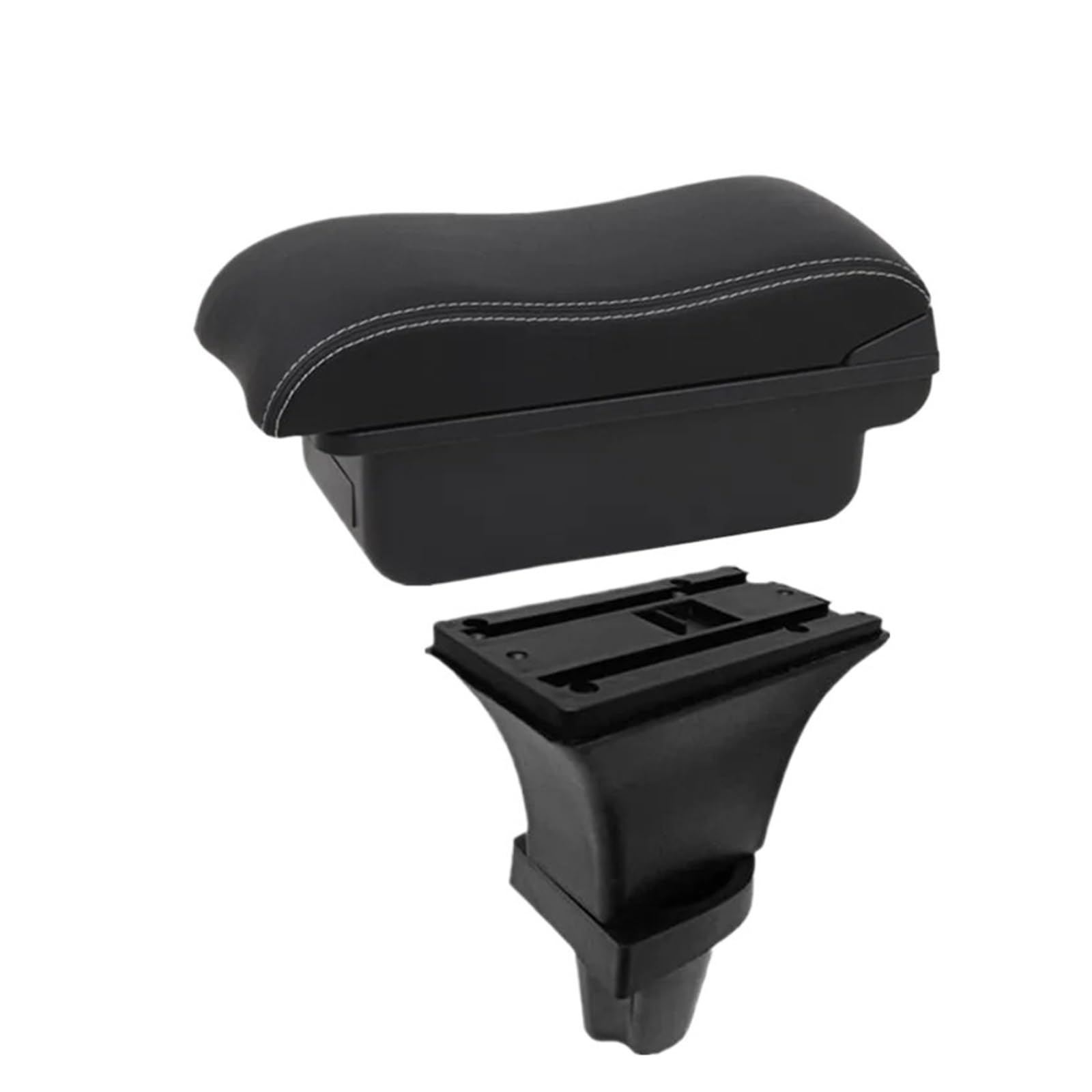 Umdjju A2 White Line No Usb For Kia For Morning For Picanto Armrest Box Central Storage Interior Dedicated Retrofit Car Accessories Car Centre Console Armrest Box(A2 White Line No Usb)
