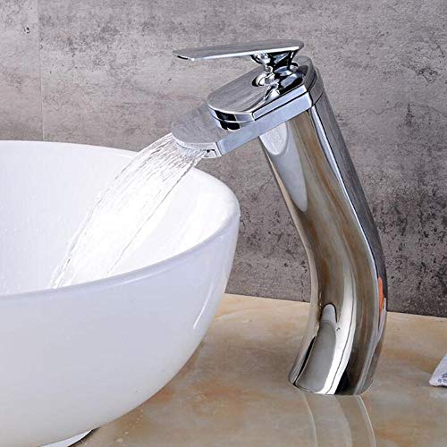 Mitigeur cascade chaud et froid avec large bouche en laiton durable
