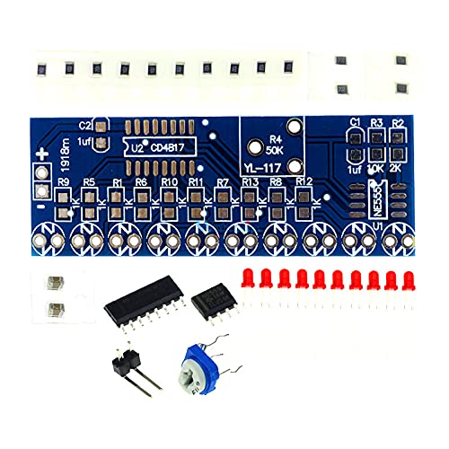 NE555+CD4017 Running LED Flow LED Light Electronic Production Suite DIY Kit