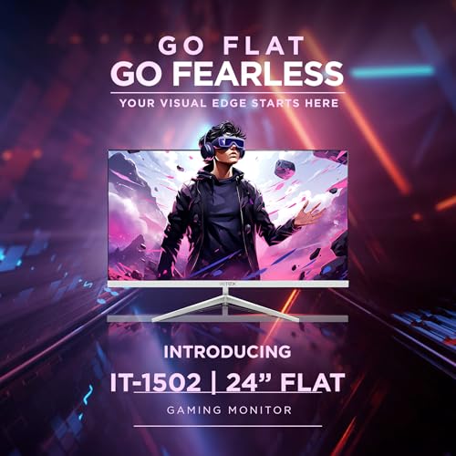 Image of Intex 24 Inch Flat Gaming Monitor | Full HD 1080p | 120Hz Refresh Rate | VA Panel | Frameless Design | Built-in Speakers | HDMI & VGA | Ideal for Gaming & Work
