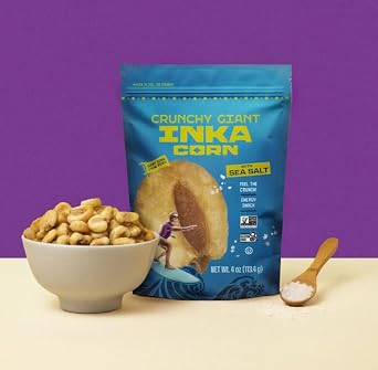 Inka Corn Nuts, Gluten Free Roasted Giant Corn, Original Flavor, 4 Ounce (Pack of 1)
