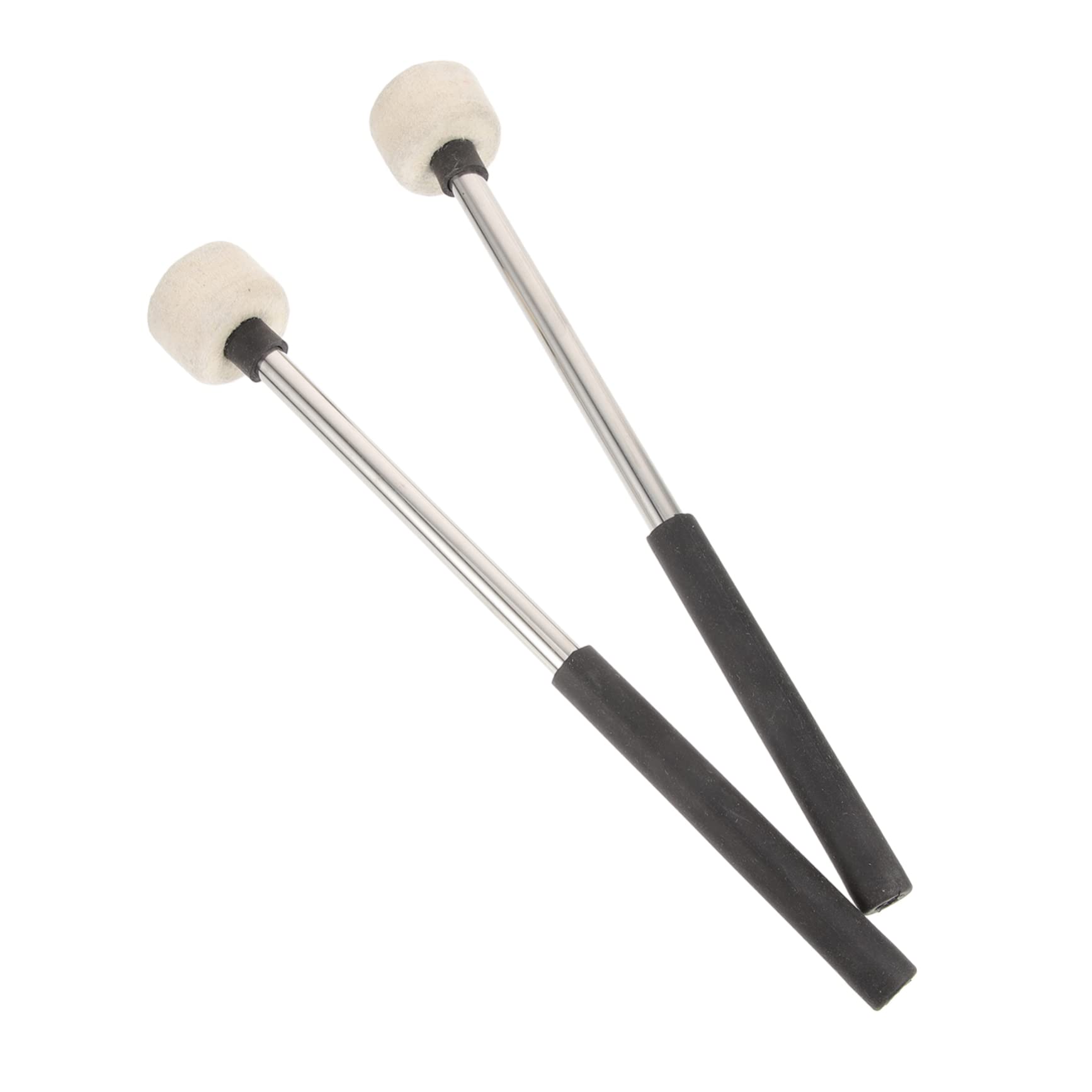 HEMOTON 6 Baquetas De De Percusión Baquetas De Fieltro Instrumento De Percusión Palo De Marcha De Baquetas Para Principiantes Baquetas De Práctica Mazos De