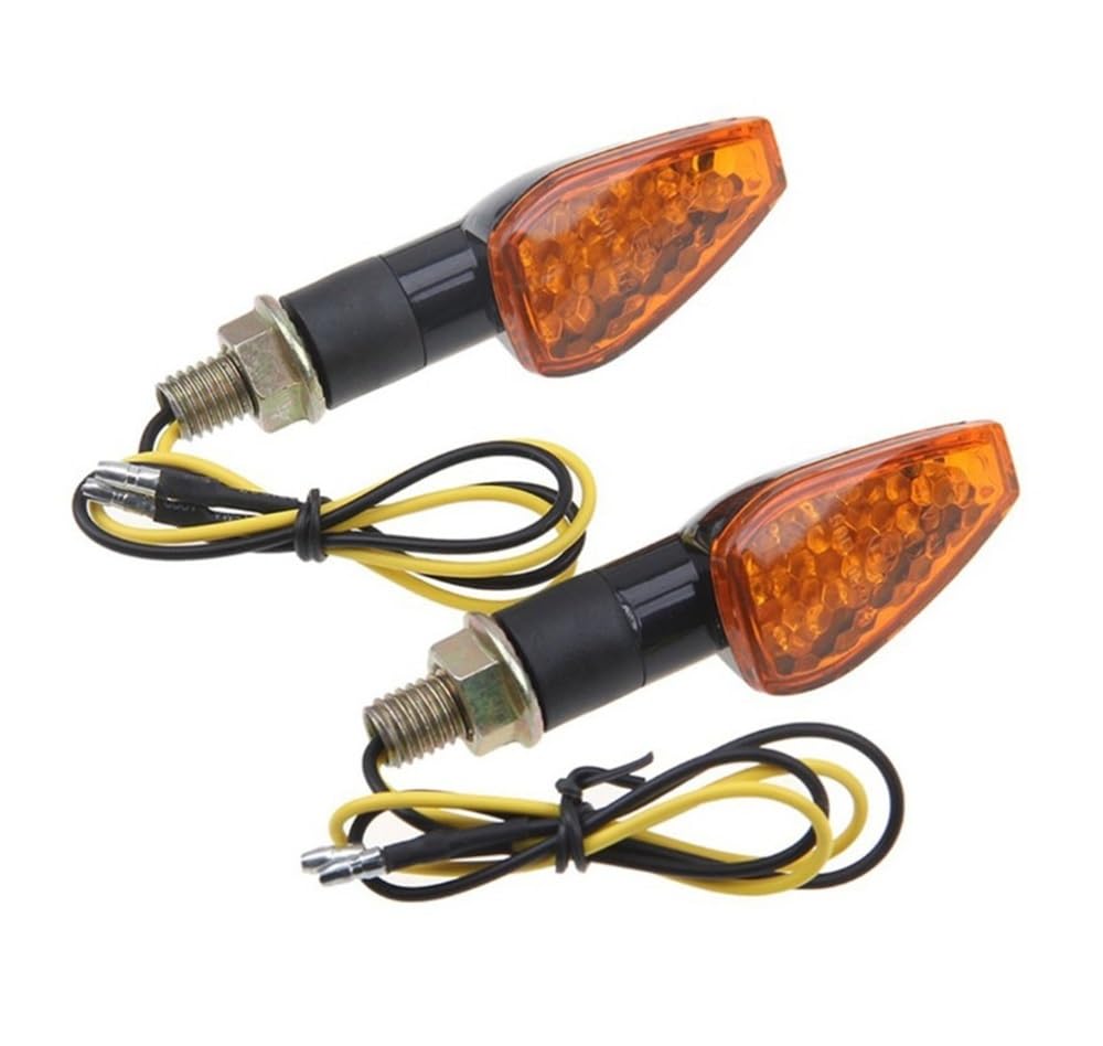 Moto Universali Indicatori Di Direzione Per moto a LED 14 Indicatori di direzione a LED Indicatori di direzione lampeggianti Indicatori di direzione luci ambra Gruppo ottico 10mm 12V
