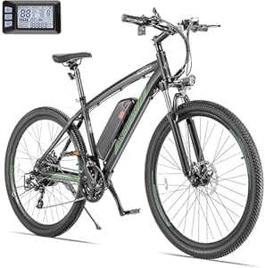 ANCHEER E Bike, 27, 5" Trekkingrad E-Bike Herren Damen mit Abnehmbarer 36V 10.4Ah Akku, 250W Motor, 100km Reichweite, Elektrofahrrad mit 7-Gang-Getriebe, Pedelec E-Mountainbike für Erwachsene