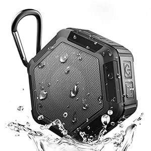 Douche bluetooth speaker, draagbare sport draadloze IP65 waterdichte luidspreker, mini fiets luidspreker voor telefoon muziekdoos speler,zwart