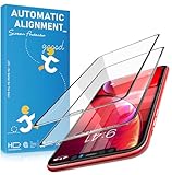 TOZO for iPhone XR Screen Protector [ 3D Full Frame ] Premium Tempered Glass (2 Pack) 9H Hardness for iPhone XR 6.1 inch (2018) with [Easy Installation Tool]