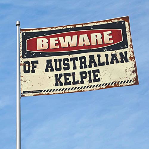 Drapeau Kelpie Australien décoration de chambre - Grand format pour homme cave