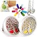 Essential Oil Diffuser Necklace Aromatherapy - Gifts for Women Unique Tree of Life Locket Pendant & Car Vent Clip Eco Set, 27+2" Adjustable Chain Stainless Steel Engraved Oils Jewelry 36pc Refill Pads