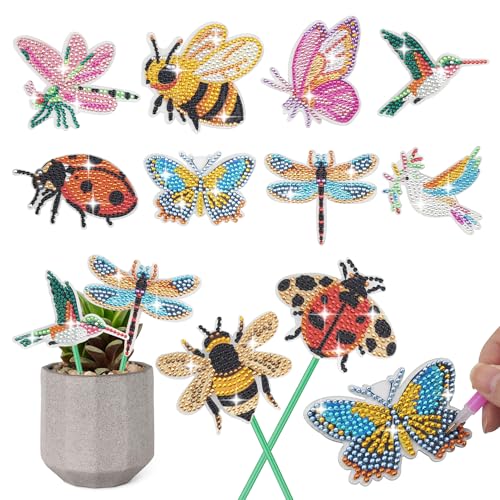SWATOM Diamond Art Kits for Garden Decor (10PCS)