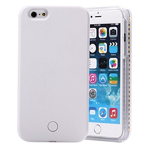 KIMI Selfie Light Iphone 7 Plus Case/8 Plus case, Fashion Luxury Flash Mobile Led Cover, Increase Facial Light, Luminous Cell Phone Light Up Bumper, Protective Shell