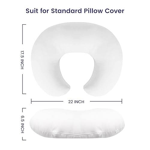 Miniatura 5 de Almohada de lactancia materna, almohada interior para alimentación con biberón, núcleo y posicionador para mamá, niños y niñas, ajuste para todas