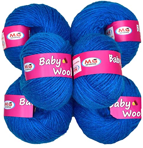 Image of 100% Acrylic Wool Royal (8 pc) Baby Wool Wool Ball Hand Knitting Wool /Art Craft Soft Fingering Crochet Hook Yarn, Needle Knitting Yarn Threa F GLE