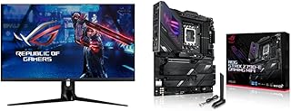 ASUS ROG Swift PG329Q 32” Gaming Monitor & ROG Strix Z790-E Gaming WiFi 6E LGA 1700(Intel® 12th&13th Gen) ATX Gaming Motherboard