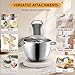 8.4QT Commercial Stand Mixer 800W with Aluminum Die Casting Meets the Standard of NSF/ANSI 8-2023, Mixers Kitchen Electric Stand Mixer with Stainless Steel 8L Bowl, Dough Hook, Whisk and Beater