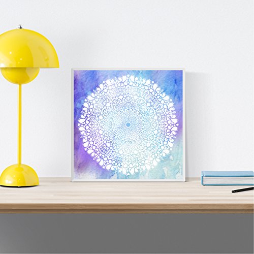 Nacnic Pack of 5 sheets with images of Mandalas creation. Squares with mandalas posters. Home decoration. Fill your house with our designs spirituality - Image 4