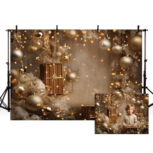 AIBIIN 2,1 x 1,5 m vinter jul fotografi bakgrund inomhus glitter julfest barn familj porträtt dekor bakgrund foto studio rekvisita