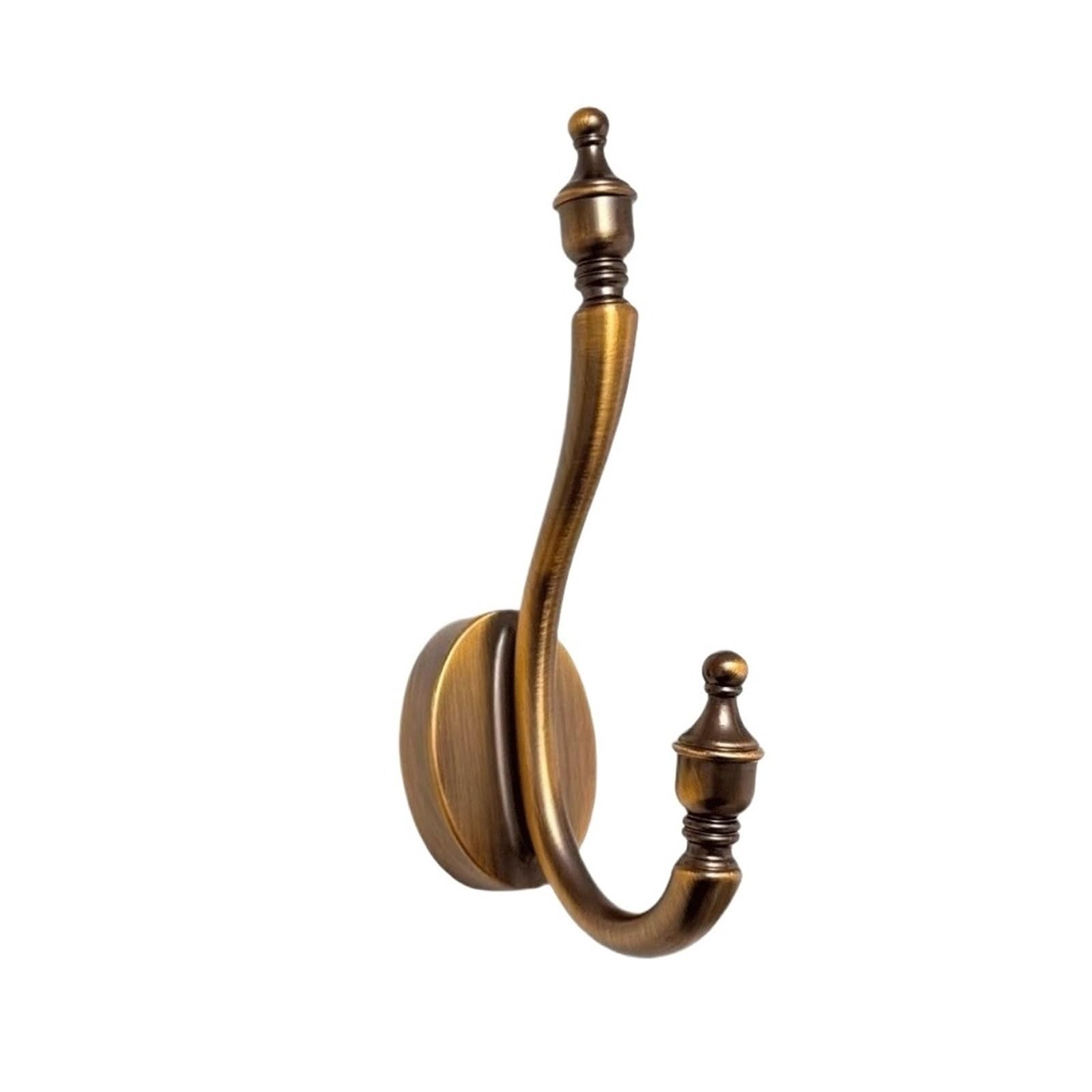 ZYYANSHOP Wall coat rack Vintage-style Wall-mounted Coat Rack, Door Hooks, Wardrobe, Brushed Brass
