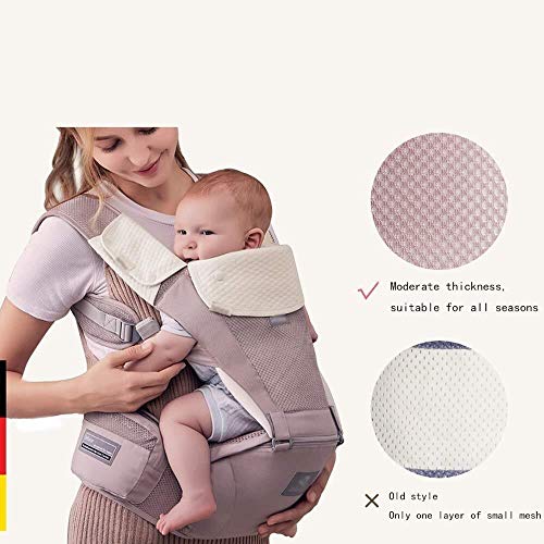 NJ Babydrager voor babydrager, verbetert vier seizoenen, complex, ergonomisch multicolor, vier-in-one-babydrager… - Image 4