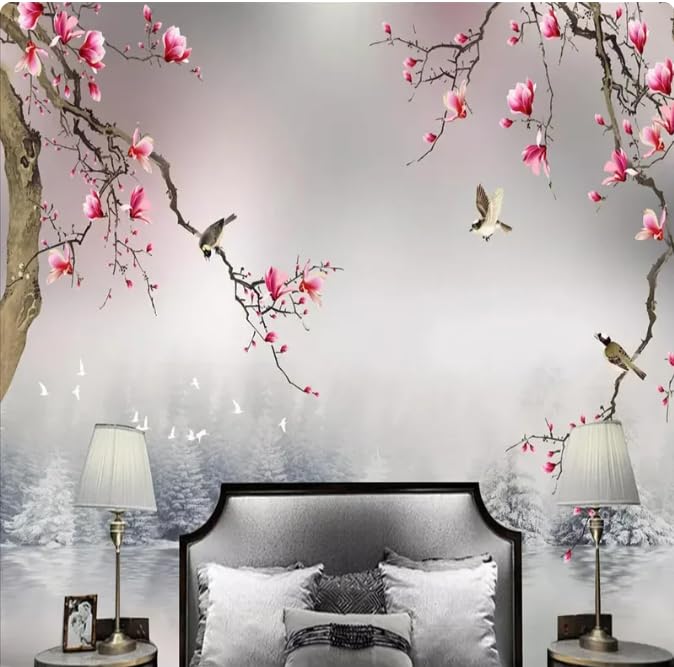 Peintures murales et papiers peints 3D au rendu artistique haut de gamme pour grand salon