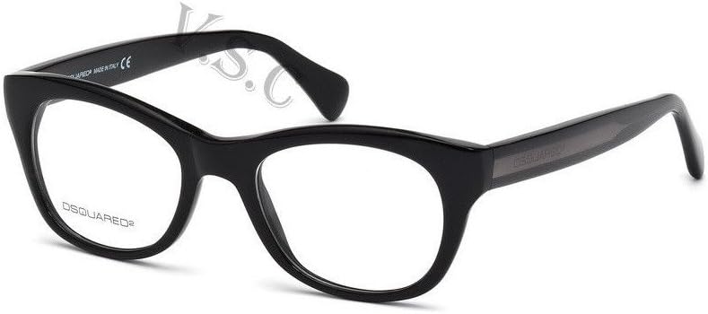 Dsquared Dq5106 Eyeglasses 5106 Prescription Eye Glasses Frame 001 Black New