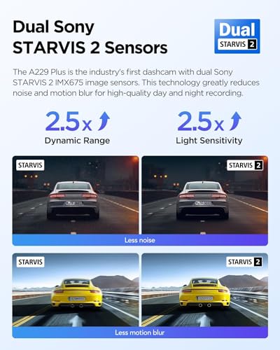 Image of VIOFO A229 Plus 2CH Front and Rear 2K+ 2K HDR 5GHZ WI-FI GPS Voice Control Dual Dash Camera with Sony STARVIS 2 Sensor