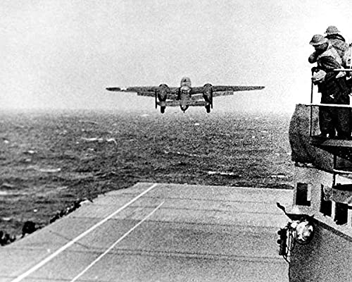Jimmy Doolittle B-25 USS Hornet Launch WWII 11x14 Photograph Photo Print