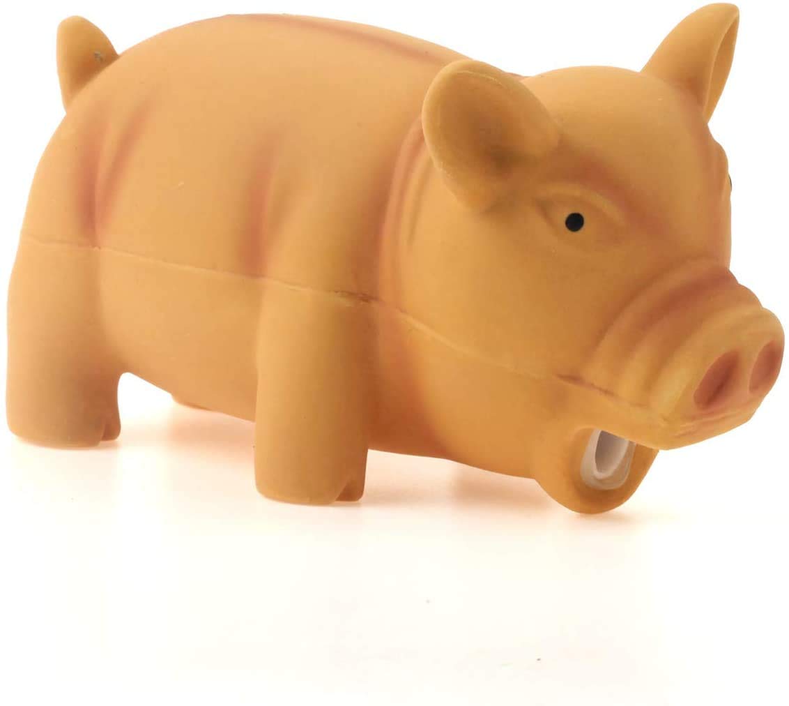 Aquamarine Dog Squeaky Pig Shape Toy Pet Dog Puppy Chew Bite Latex Teeth Cleaning Play Toy Gift 1 (Color May Vary) (B08VP1V99V) Amazon Price History, Amazon Price Tracker