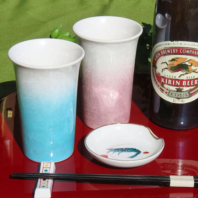 6点◇平戸焼 三川内焼◇十四代 玉泉作◇冷茶・焼酎・ビールグラス②