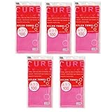 オーエ ボディタオル ピンク 5個セット 約幅28×長さ100cm クア2 ナイロンタオル ふつう 日本製