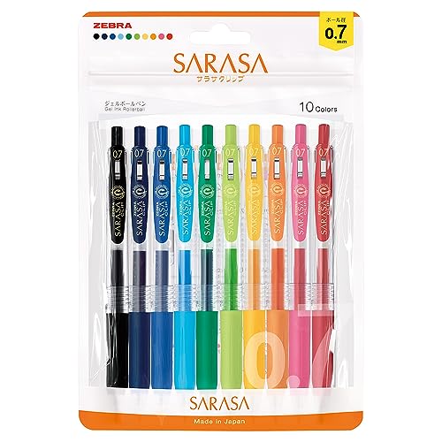 ZEBRA　サラサクリップボールペン　７色セット　フレッシュパラダイス ZEBRA サラサクリップボールペン 7色セット フレッシュ