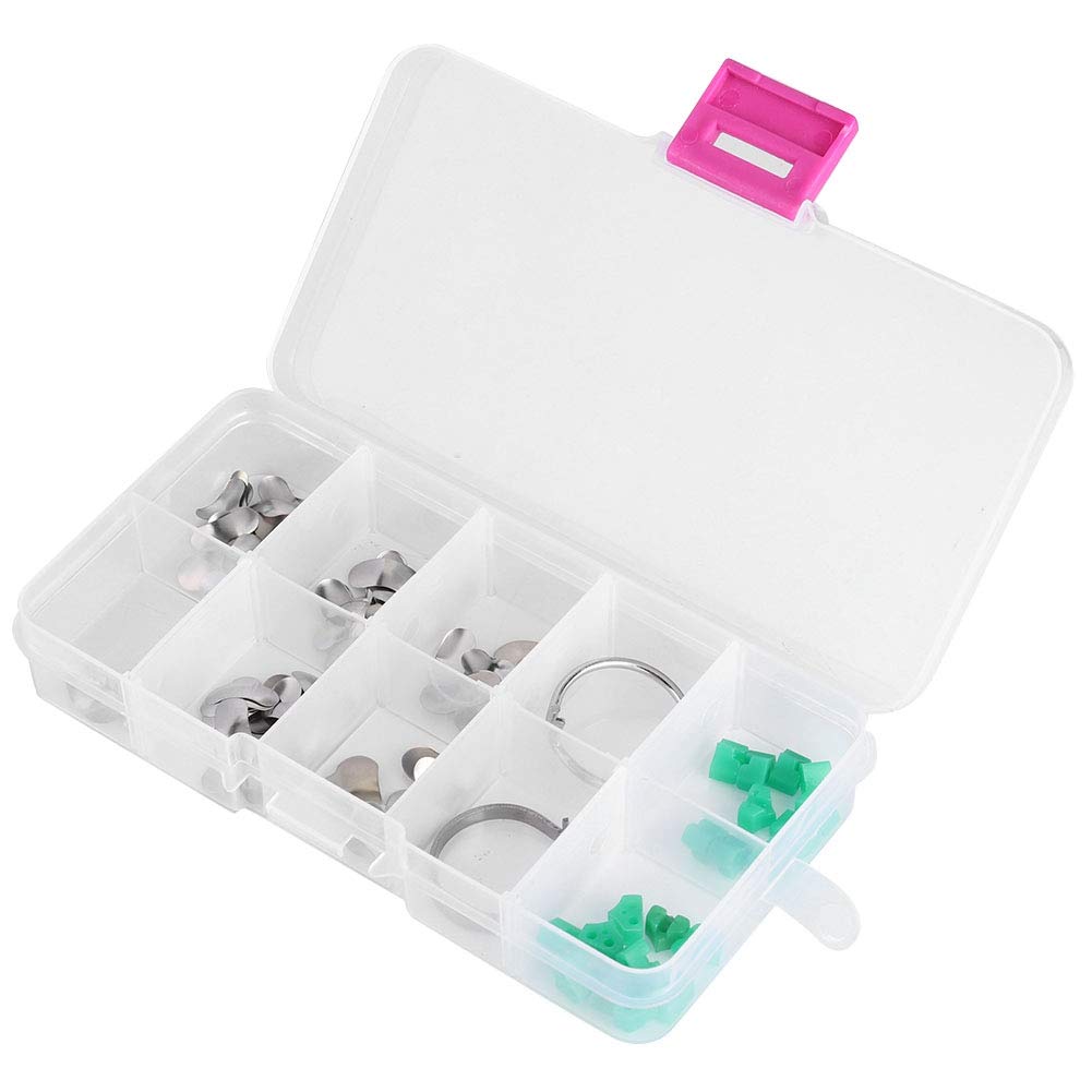 Matrici Dentali, Set Professionale di 100 Matrici Sezionali in Metallo con 20 Cunei e Anelli, Strumenti Odontoiatrici per Trattamenti di Precisione, Kit Completo per Cliniche e Studi Dentistici