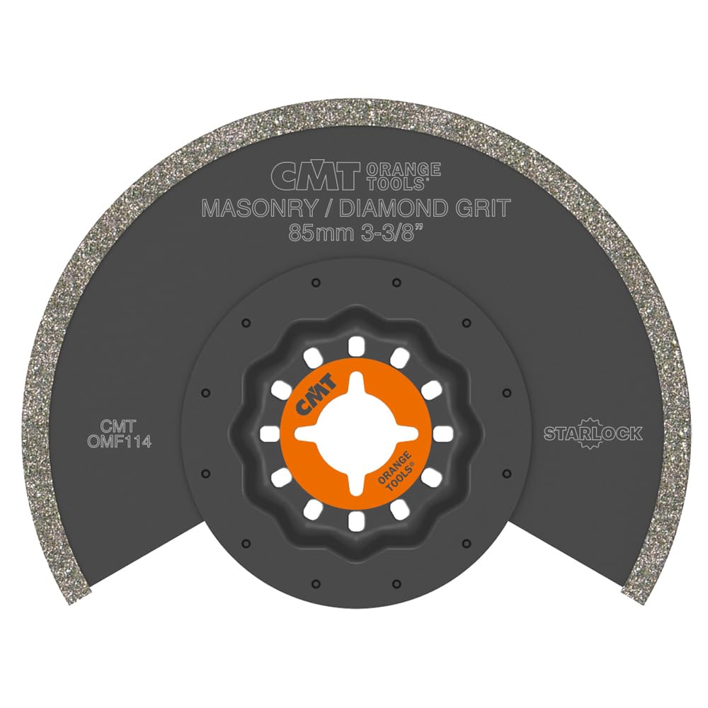 CMT Orange Tools OMF114-X1 Ostrze segmentowe 85 mm z nasypem diamentowym do narzędzi wielofunkcyjnych oscylacyjnych – materiały murarskie