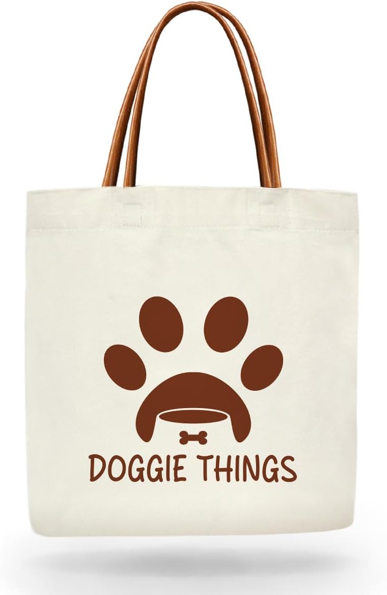 Dog Tote Bag for Women, Dog Lovers Gifts for Women Pet Owner, Mother's Day Birthday Christmas Gifts for Doggy Aesthetics Tote Bag -PI05