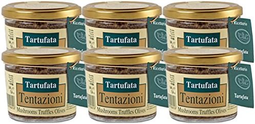 Tartufata - Mushrooms, Olives, and Truffles by Tentazioni (Case of 6 - 6.35 Ounce Jars)