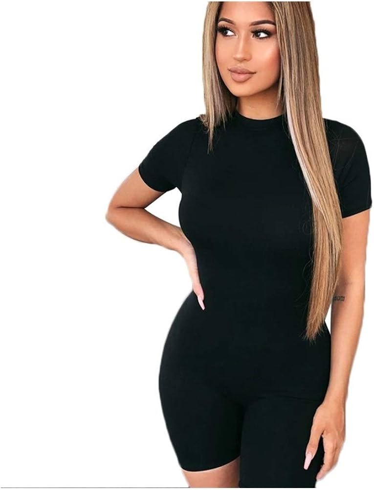 Amazon.co.jp: SJLGS セクシーなジャンプスーツロンパースショート
