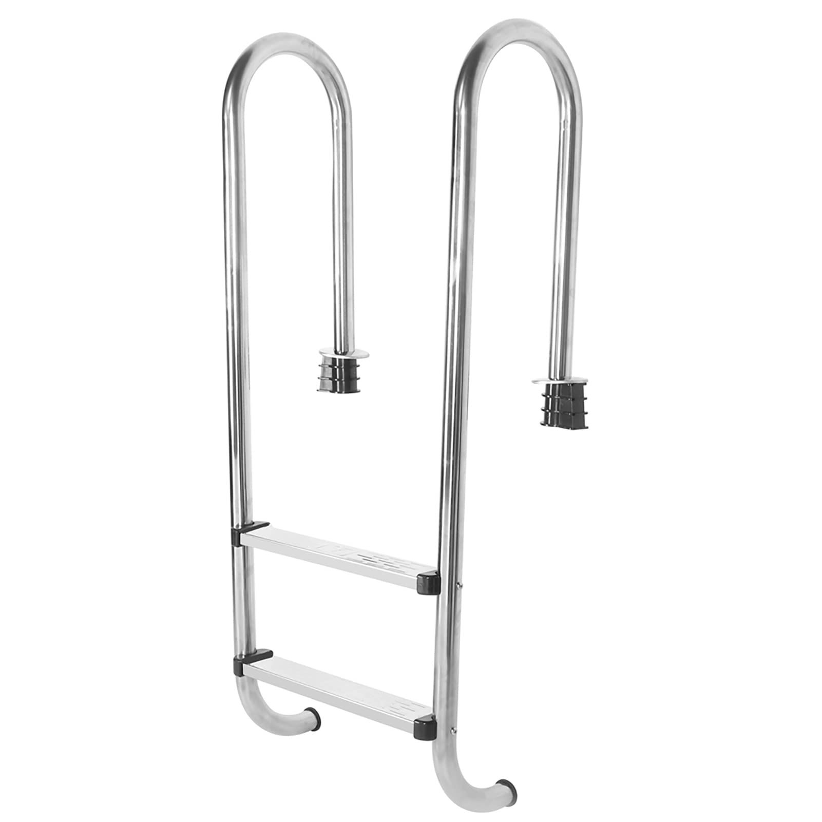 Cocoarm Drabinka Basenowa Dwustopniowa Drabinka Basenowa ze Stali Nierdzewnej Stal Nierdzewna 304 128 Cm Wysokość 43 Cm Szerokość Wewnętrzna Pedały Antypoślizgowe Antykorozyjne do Basenów Prywatnych