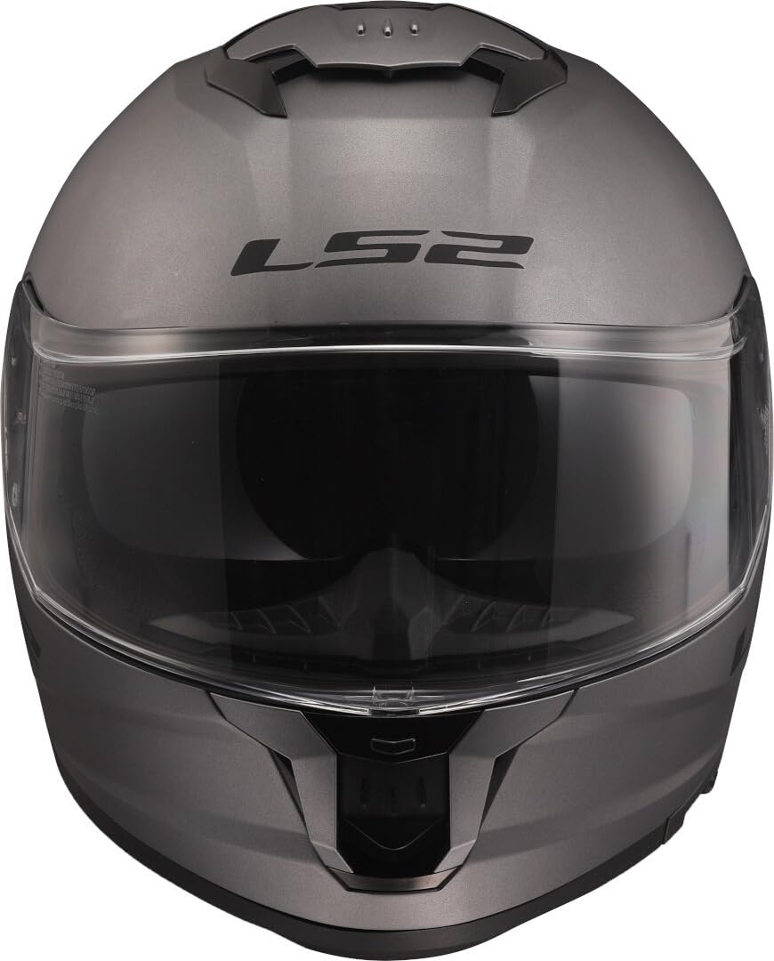LS2 FF808 Nardo Grey Dual Visor Ece22.06 Approved Full Face Motorcycle Helmet
