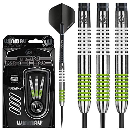 Fléchettes en tungstène Winmau Ton Machine 21g pour des trajectoires fluides et précises