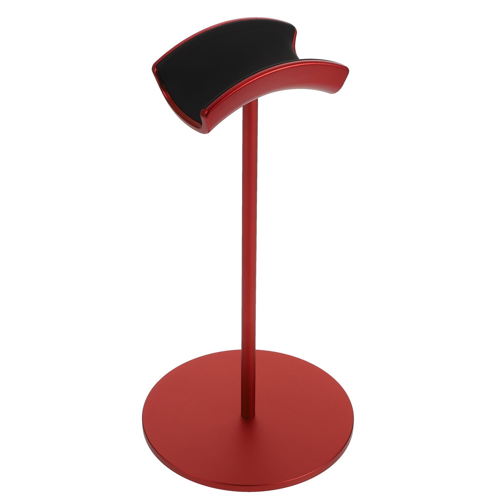 Supporto per Cuffie da Scrivania Rosso in Lega di Alluminio Design Liscio e Curvo, per Cuffie da Gaming e Computer Desktop