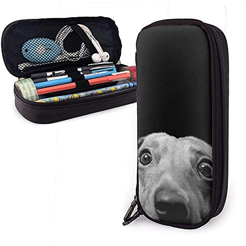 Preisvergleich Produktbild Dackel personalisierte Design Leder Federmäppchen, Bleistift Tasche Stifthalter stationären Fall