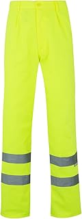 VELILLA 160 pantalón de Alta Visibilidad, Color Amarillo flúor, Talla 3XL