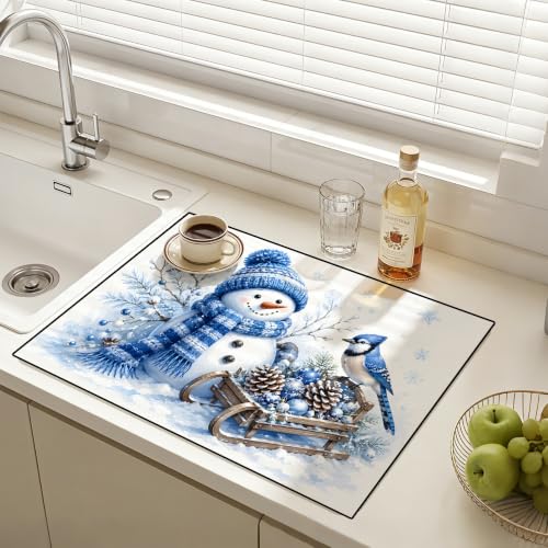 Image of Stove Top Cover for Electric Stove: 28''x20'' Stove Cover Elevate Your Kitchen Reliable Heat Protection,Non-Slip Kitchen Decor (Winter)
